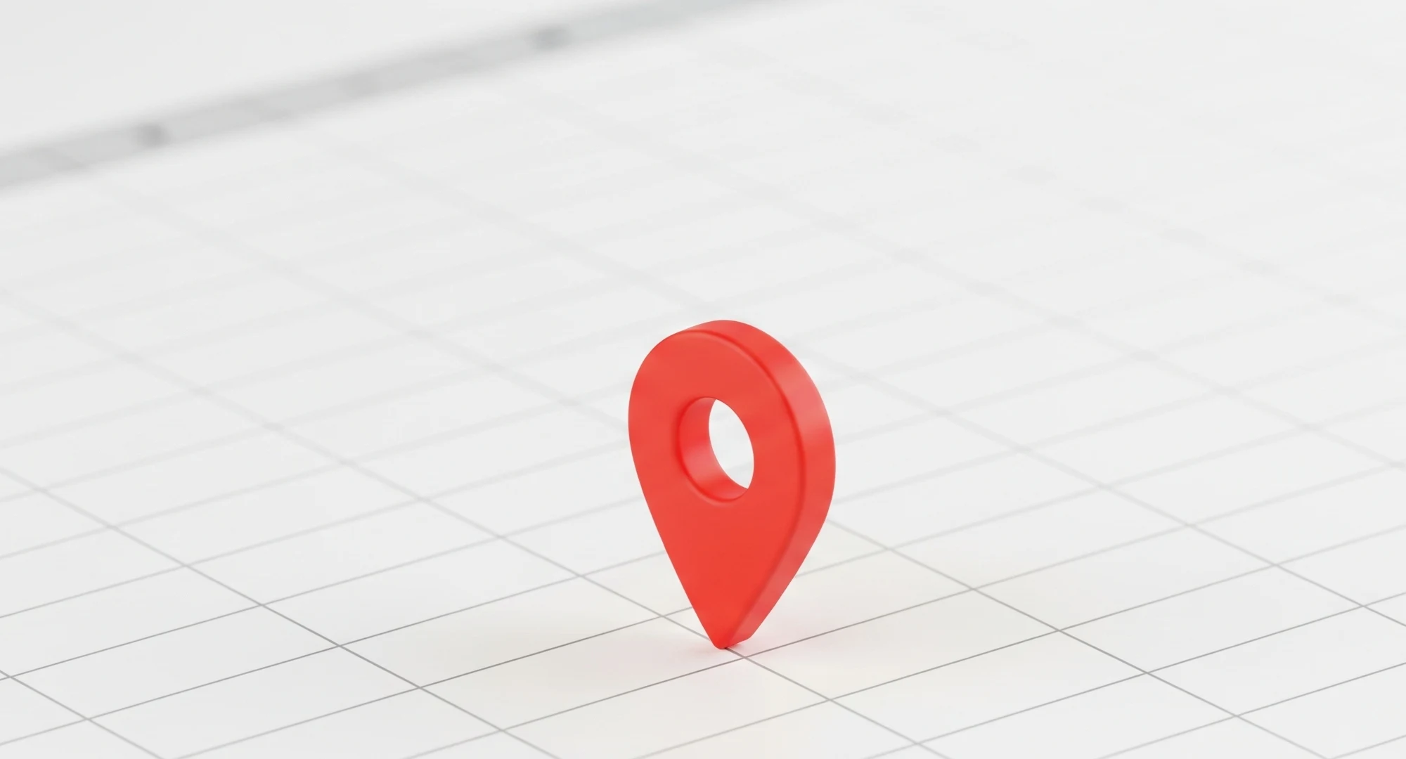 A rendering of google sheets with a green location marker prominently placed on a cell.